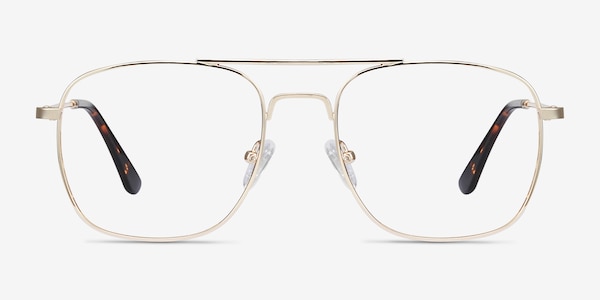 Fame Golden Metal Eyeglass Frames