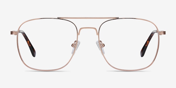 Fame Rose Gold Metal Eyeglass Frames