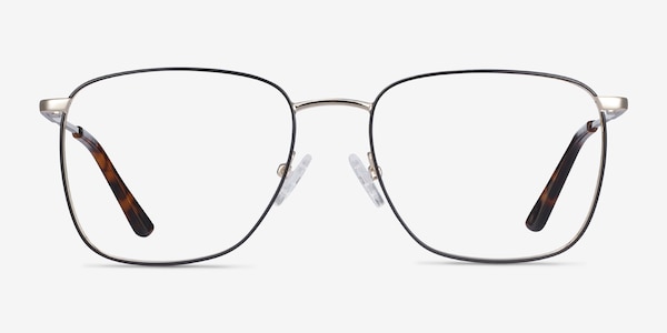 Reason Black Gold Metal Eyeglass Frames