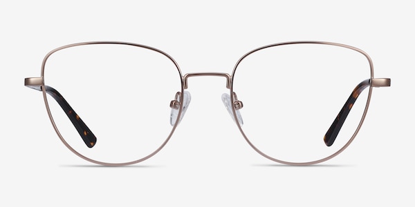 Clotilde Rose Gold Métal Montures de Lunette de vue