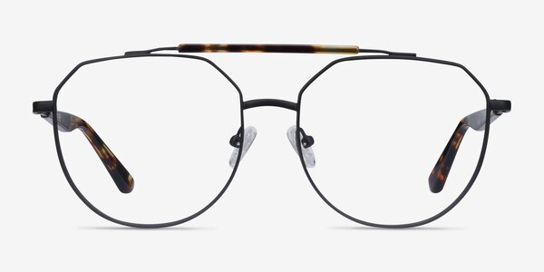Coxon Black Tortoise Métal Montures de Lunette de vue