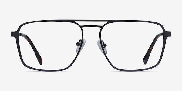 Gallo Black Metal Eyeglass Frames