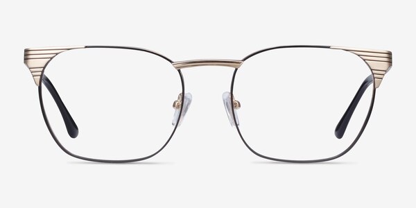 Soulist Black Golden Metal Eyeglass Frames
