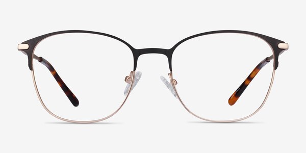 Disperse Black Metal Eyeglass Frames