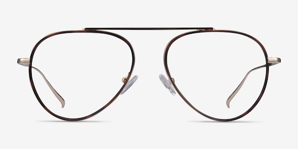 Cana Tortoise Gold Métal Montures de Lunette de vue