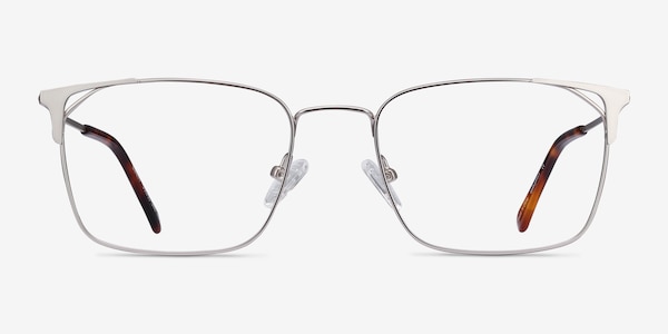Emett Silver Metal Eyeglass Frames