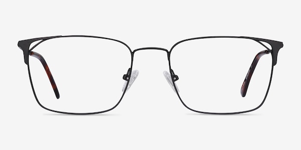 Emett Noir Métal Montures de Lunette de vue