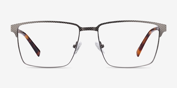 Douglas Gunmetal Metal Eyeglass Frames