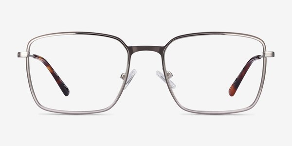 Align Gunmetal & Silver Metal Eyeglass Frames