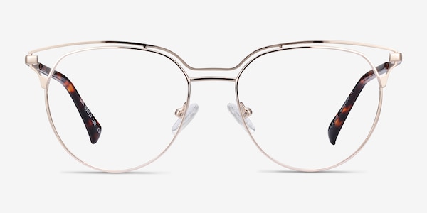 Gia Gold Metal Eyeglass Frames