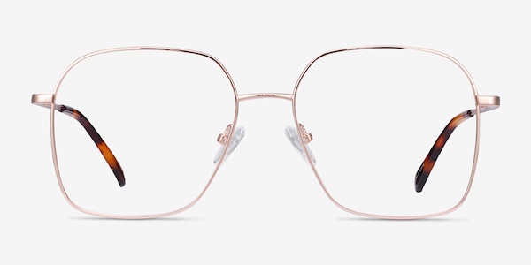 Roman Rose Gold Metal Eyeglass Frames