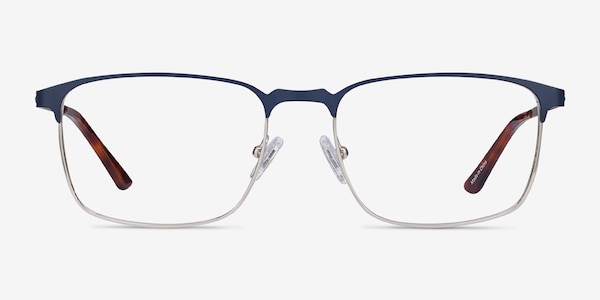 Oswald Bleu marine Métal Montures de Lunette de vue