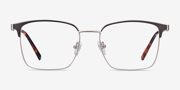 Demy Silver & Black Metal Eyeglass Frames