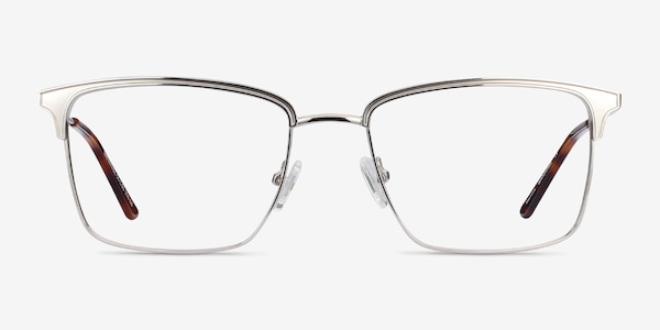 Nathaniel Silver Metal Eyeglass Frames