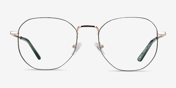 Ethan Avocado & Gold Métal Montures de Lunette de vue