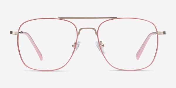 Perry Pink & Rose Gold Métal Montures de Lunette de vue