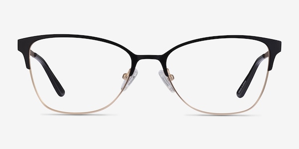 Marlena Black Gold Métal Montures de Lunette de vue