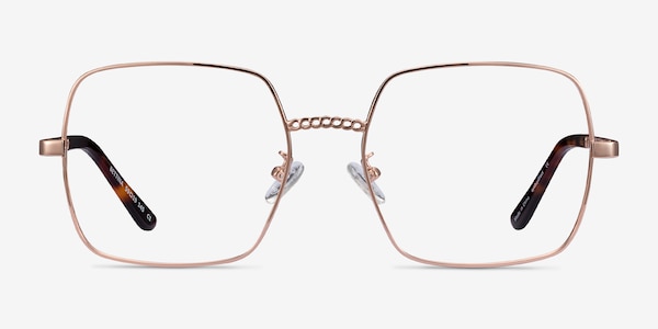 Bettina Rose Gold Metal Eyeglass Frames