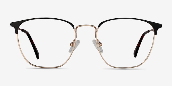 Codex Black Gold Metal Eyeglass Frames