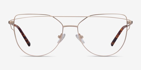 Surprise Matte Light Gold Métal Montures de Lunette de vue
