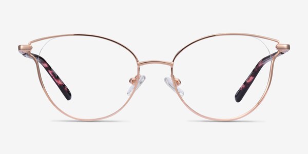Trance Rose Gold Métal Montures de Lunette de vue
