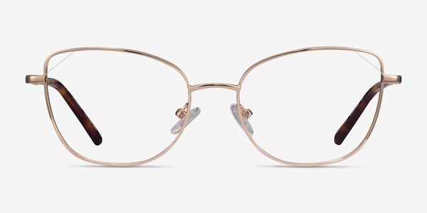 Moment Rose Gold Metal Eyeglass Frames