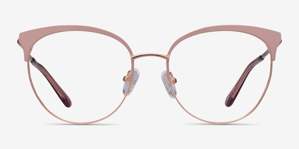 Gem Pink Rose Gold Metal Eyeglass Frames