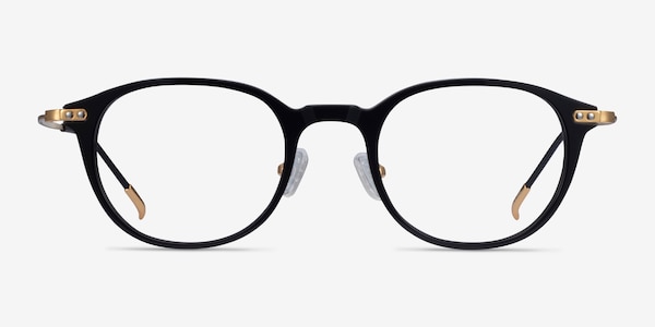 Jones Black Gold Acetate-metal Eyeglass Frames