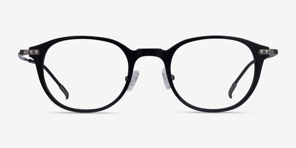 Jones Black Gunmetal Acetate-metal Montures de Lunette de vue