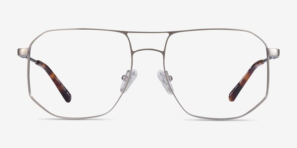 Carlo Brushed Silver Métal Montures de Lunette de vue