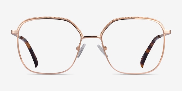 Chai Rose Gold Metal Eyeglass Frames
