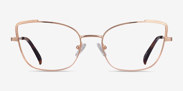 Exquisite Rose Gold Métal Montures de Lunette de vue