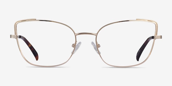 Exquisite Gold Metal Eyeglass Frames