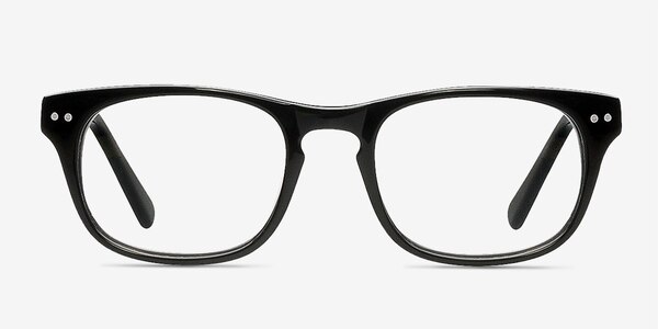 Carla Black Acetate Eyeglass Frames