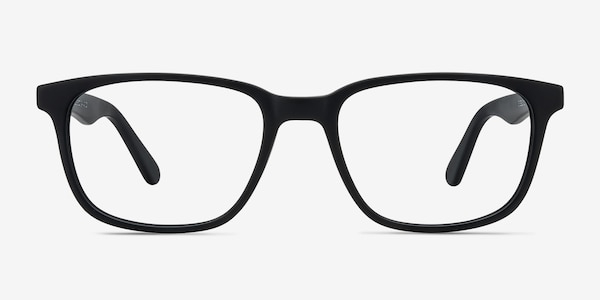 Bristol Matte Black Acetate Eyeglass Frames