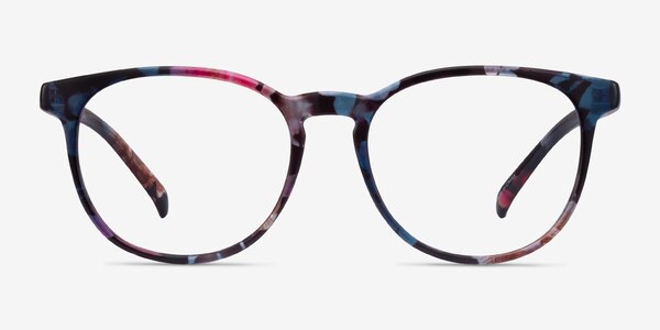 Chilling Pink/Floral Plastic Eyeglass Frames