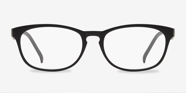 Drums Matte Black Plastic Eyeglass Frames