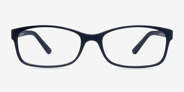 Beads Matte Navy Plastic Eyeglass Frames