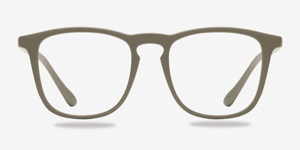 Central Matte Green Plastique Montures de Lunette de vue