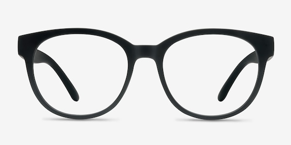 Grace Matte Black Plastic Eyeglass Frames