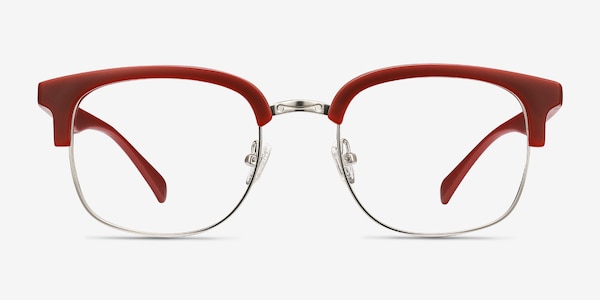Yokote Matte Burgundy Plastic-metal Eyeglass Frames