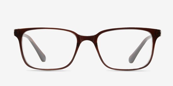 November Brown Clear Plastic Eyeglass Frames