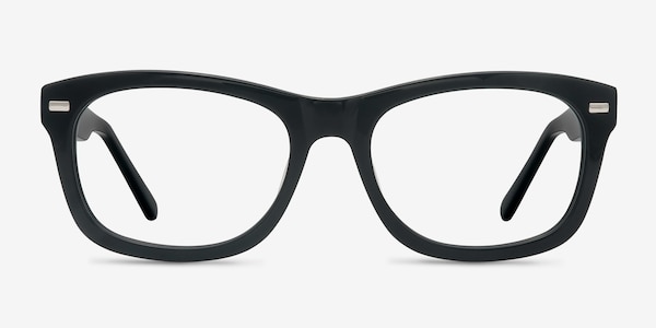 Cage Black Acetate Eyeglass Frames