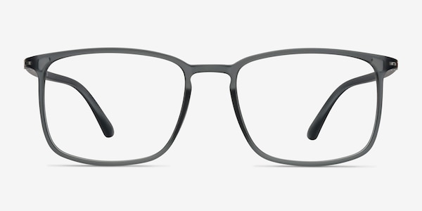 Structure Clear Gray Plastic Eyeglass Frames