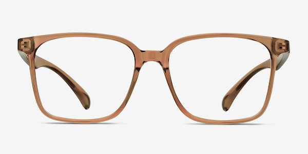 Blocks Clear Brown Plastic Eyeglass Frames