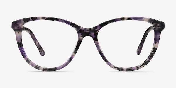 Lancet Purple Floral Acétate Montures de Lunette de vue