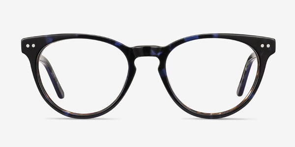 Notting Hill Blue Floral Acétate Montures de Lunette de vue