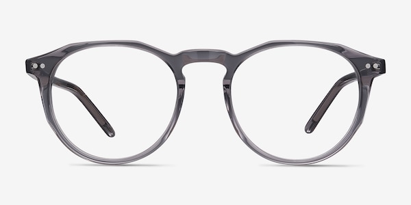 Planete Gray Clear Acetate Eyeglass Frames