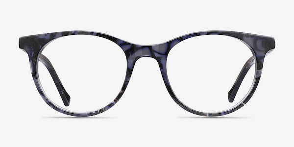 Delle Gray Floral Acetate Eyeglass Frames