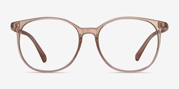 Lucia Champagne Plastic Eyeglass Frames